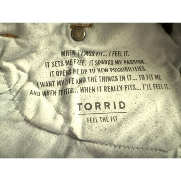 Torrid Lux Slim Boot Cut Jeans Classic 5 Pocket Cotton Stretch Denim Sz 16S - Picture 6 of 8